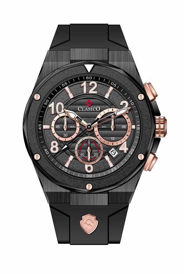 Black | Rose Gold / 44MM