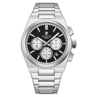 Black-White Dial | Silver Band