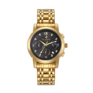Black Dial | Gold Bezel | Gold Band