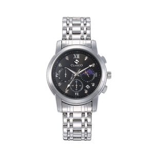 Black Dial | Silver Bezel | Silver Band