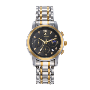 Black Dial | Gold Bezel | Gold and Silver Band