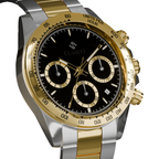 Back view of the water-proof Clasicio Dynasty watch highlighting the premium stainless steel back cover.