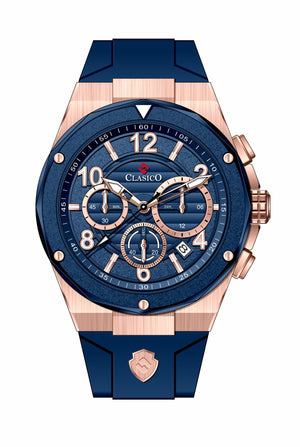 Blue | Rose Gold