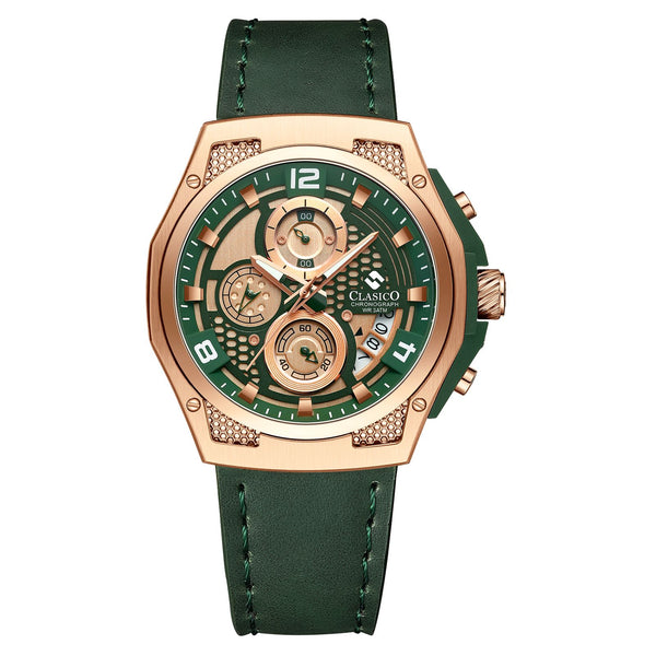 Green-Rose Gold Dial | Green Band / 40MM