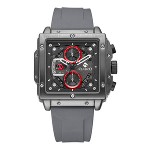 Grey-Red Dial | Ash-Grey Band
