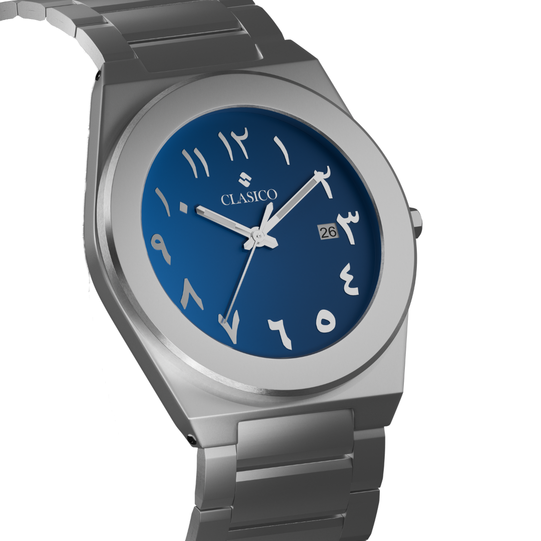 Water-proof Clasicio Bahr watch in brushed stainless steel with a premium back cover and sophisticated design.
