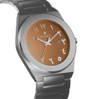 Water-proof Clasicio Safra watch in premium stainless steel with a sophisticated, durable case design.